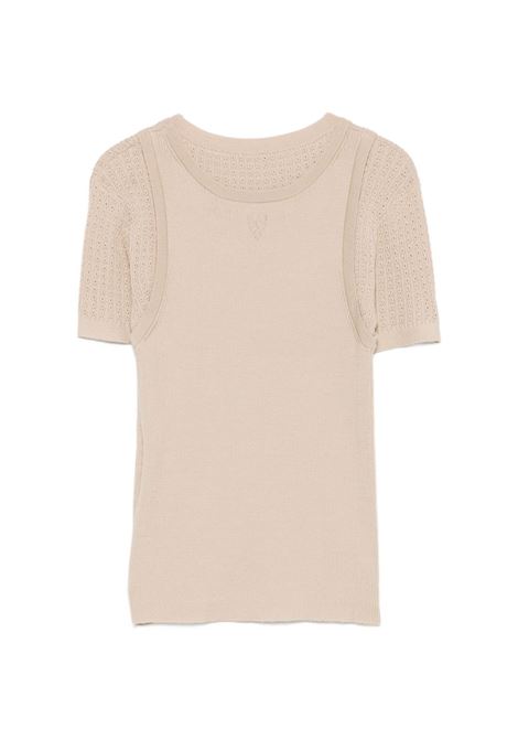 maglia lyyer donna beige ACNE STUDIOS | A60649AEK